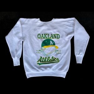 Vintage 80s Oakland A's Sweatshirt Size M